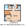 ソレイユ 1Kの間取り