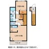 ポラリス 1LDKの間取り