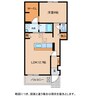 グランエスポワール 1LDKの間取り