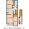 メゾンドシュシュ　リヴィエール 2LDKの間取り