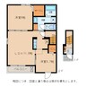 パラディヴェール 2LDKの間取り