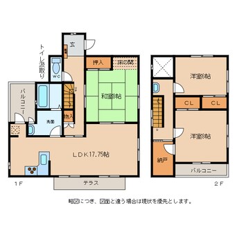 間取図 蒲生堂町中村邸貸家