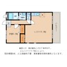 エルミナコート八日市 1LDKの間取り
