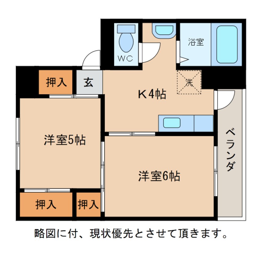 間取図 ヴィラナリー愛知川Ⅱ