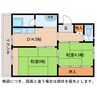 ビレッジハウス外町 2DKの間取り