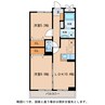 カトル　アンソレイエ 2LDKの間取り