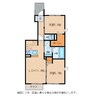 サザンクロスⅠ番館 2LDKの間取り