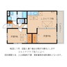 ルネス　ベルドミール 2LDKの間取り