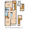 フォレストひばりおか 2LDKの間取り