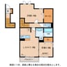 D-room　サウスウィンド 2LDKの間取り