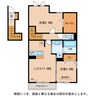D-room　サウスウィンド 2LDKの間取り