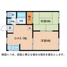 コテージ千秀ひだ 2DKの間取り