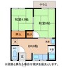 山本ハイツ 2DKの間取り