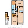 イースト　フィールド 2LDKの間取り