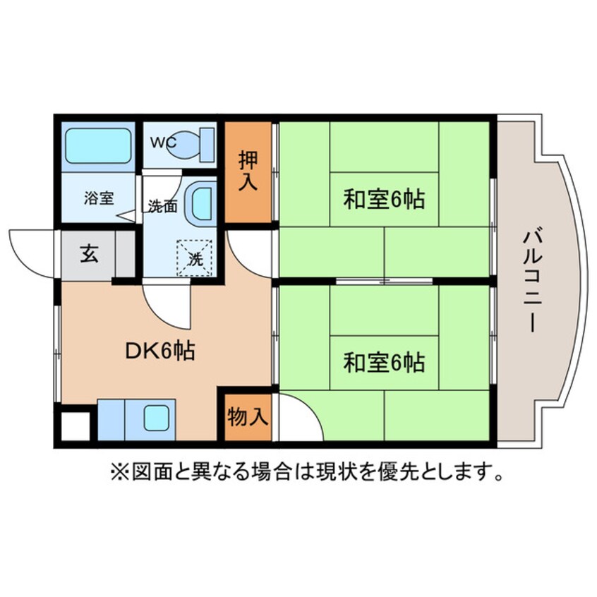 間取図 アコーシャル・ドゥのとがわ