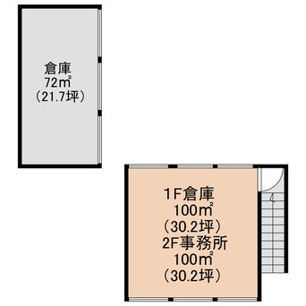 間取図 鯰江町貸事務所・貸倉庫