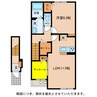 サニーハウスHagiwaraⅣ 1LDKの間取り