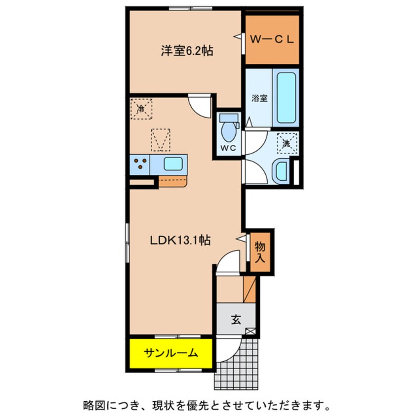間取図 プロムナード　かけはし