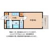 アバンセタカA棟 1Kの間取り