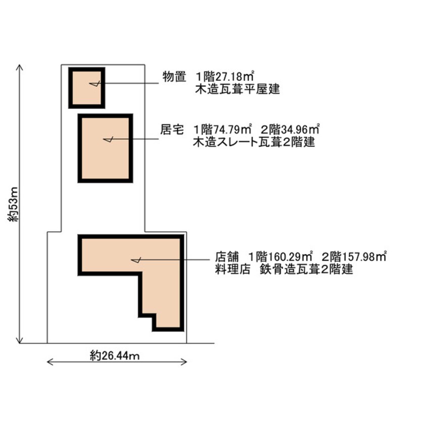 間取図 札の辻貸店舗