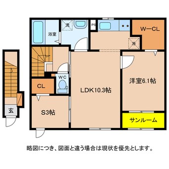 間取図 アップフィールド　共栄　Ⅱ