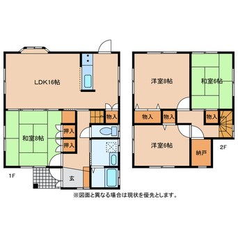 間取図 向日葵邸一軒家O棟