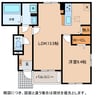 グレース　プルミエ 1LDKの間取り