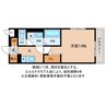 ソレイユルヴァン 1Kの間取り