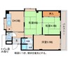 サツキコーポ 3DKの間取り