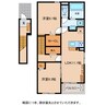バンブー　オン 2LDKの間取り
