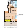 Woodstock Nest 1LDKの間取り