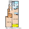 Moderne　Ange 1LDKの間取り