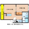Grove Noa 1LDKの間取り