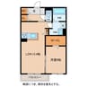 ラヴィーヌ 1LDKの間取り