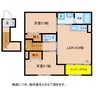 アリビオ 2LDKの間取り