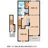 クレール聖和 2LDKの間取り
