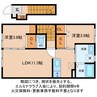 グッドライフステージFJ 2LDKの間取り