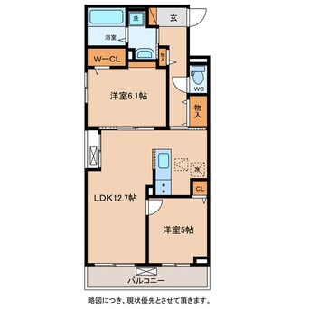 間取図 リ：ルーム　東近江