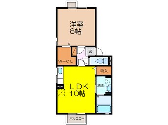 間取図 島原鉄道/小野駅 徒歩6分 2階 築17年