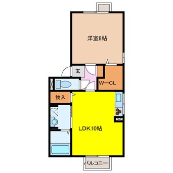 間取図 島原鉄道/小野駅 徒歩6分 2階 築17年