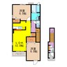 アプローズ　ヒルⅡ 2LDKの間取り