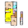 アプローズ　ヒルⅡ 2LDKの間取り