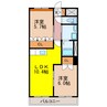 アイディール 2LDKの間取り