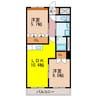 アイディール 2LDKの間取り