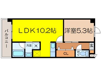 間取図 島原鉄道/幸駅 徒歩2分 7階 築16年