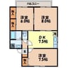 エステート山口 3DKの間取り