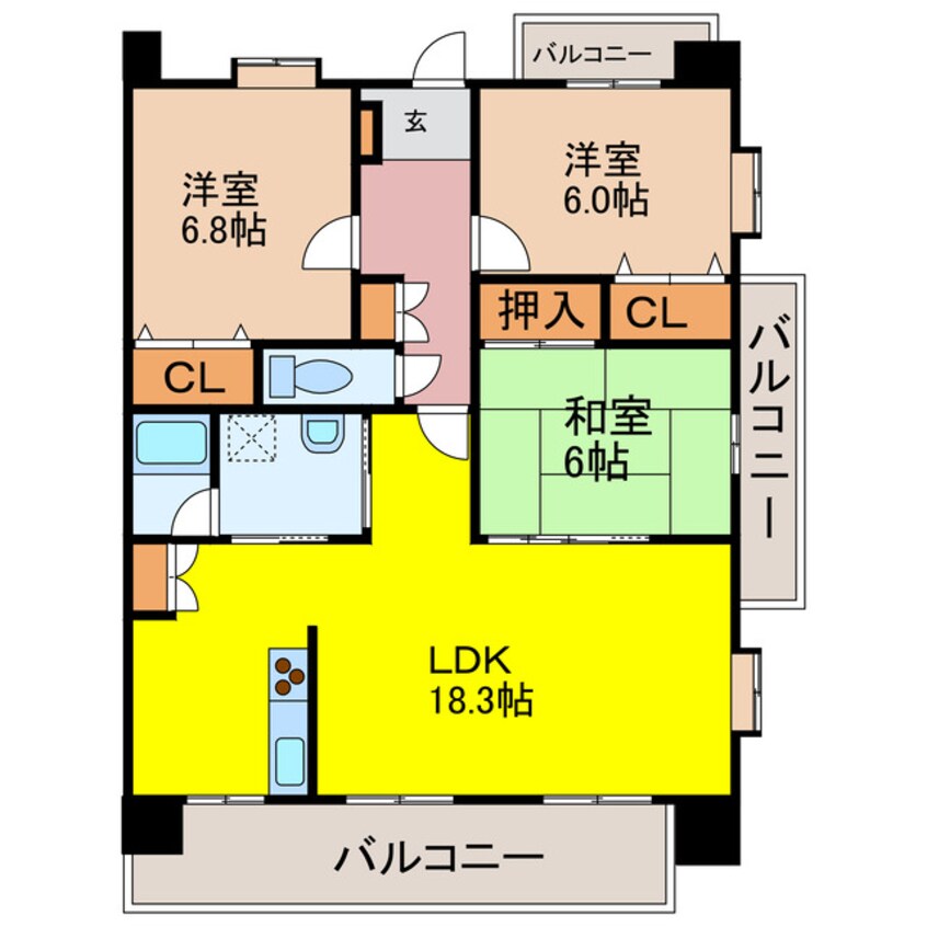 間取図 フロンティアエム