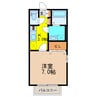 モナリエたかき 1Kの間取り