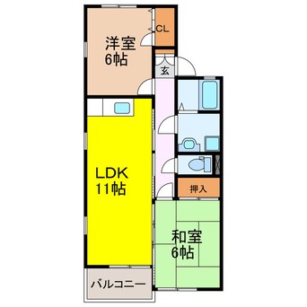 間取図 コーポＬｅｉ