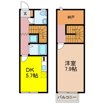 間取図 リースランド溝陸